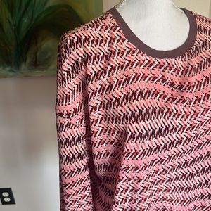 Open Edit Colorful Long-Sleeve Blouse